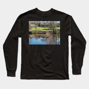 Dog walking in the park Long Sleeve T-Shirt